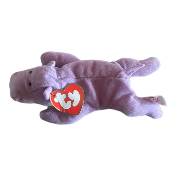 Teenie Beanie Babies Happy the Hippo - Picture 1 of 4